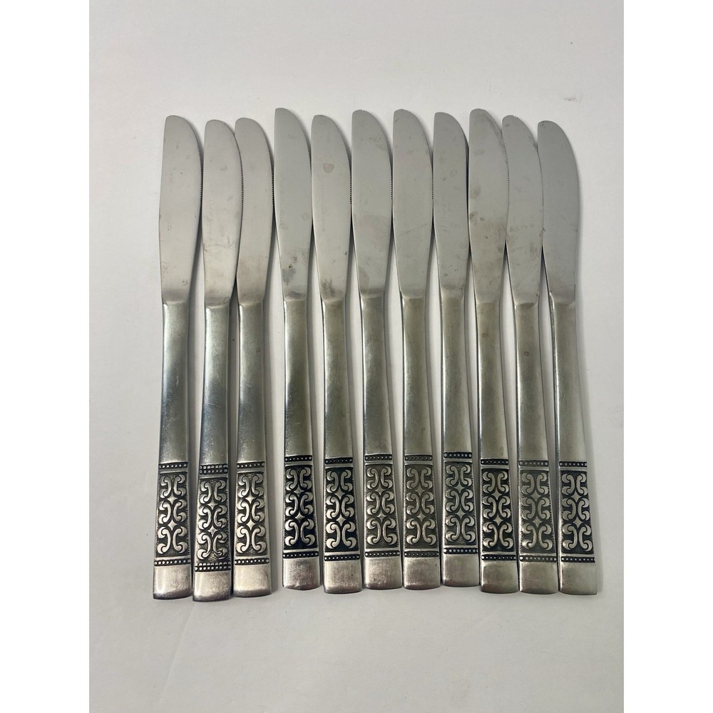 Dinner Knives CASA VISTA Rogers Stanley Roberts Stainless Lot Of 11